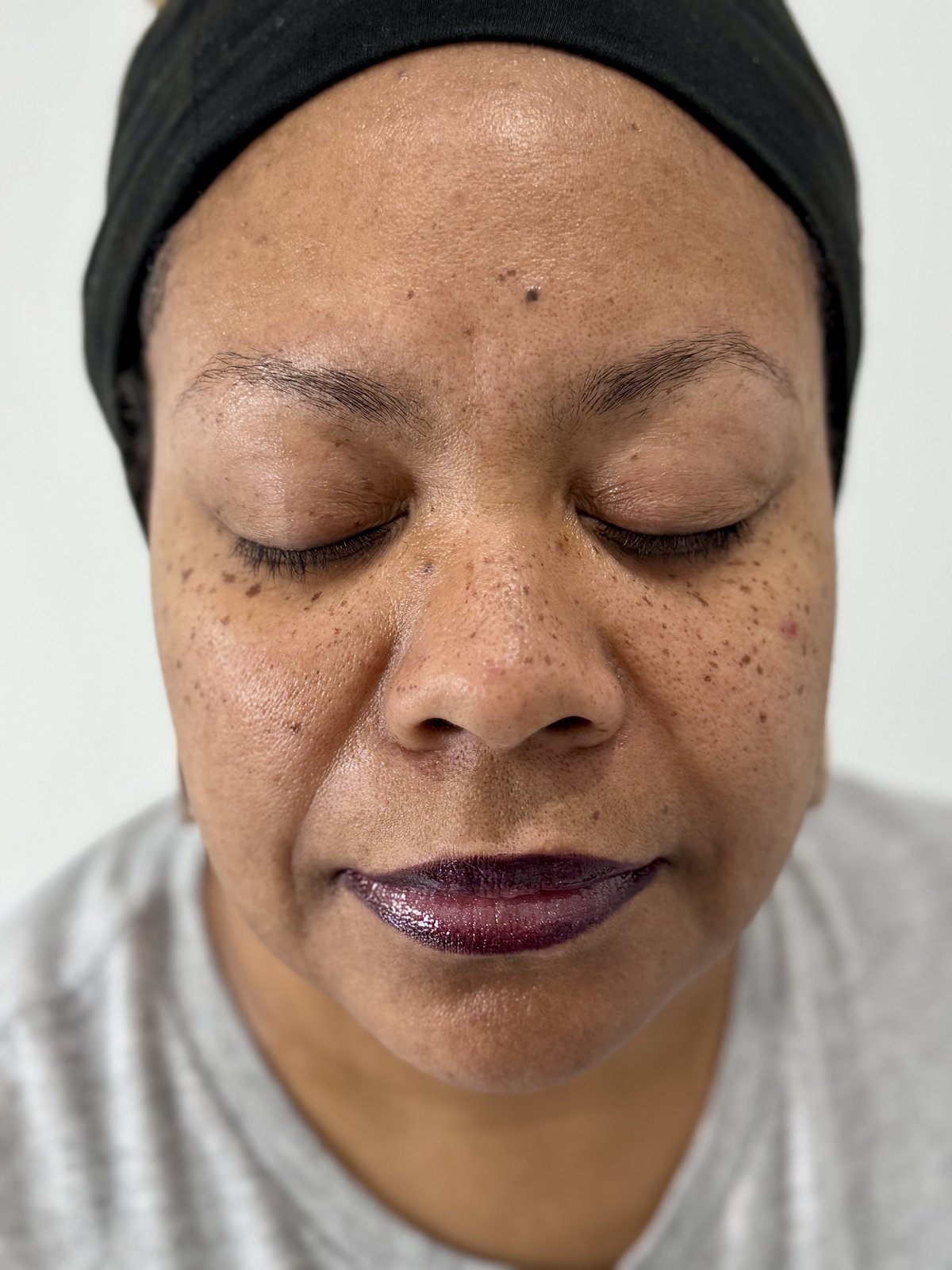 Before hairstroke eyebrows Grand Prairie TX client